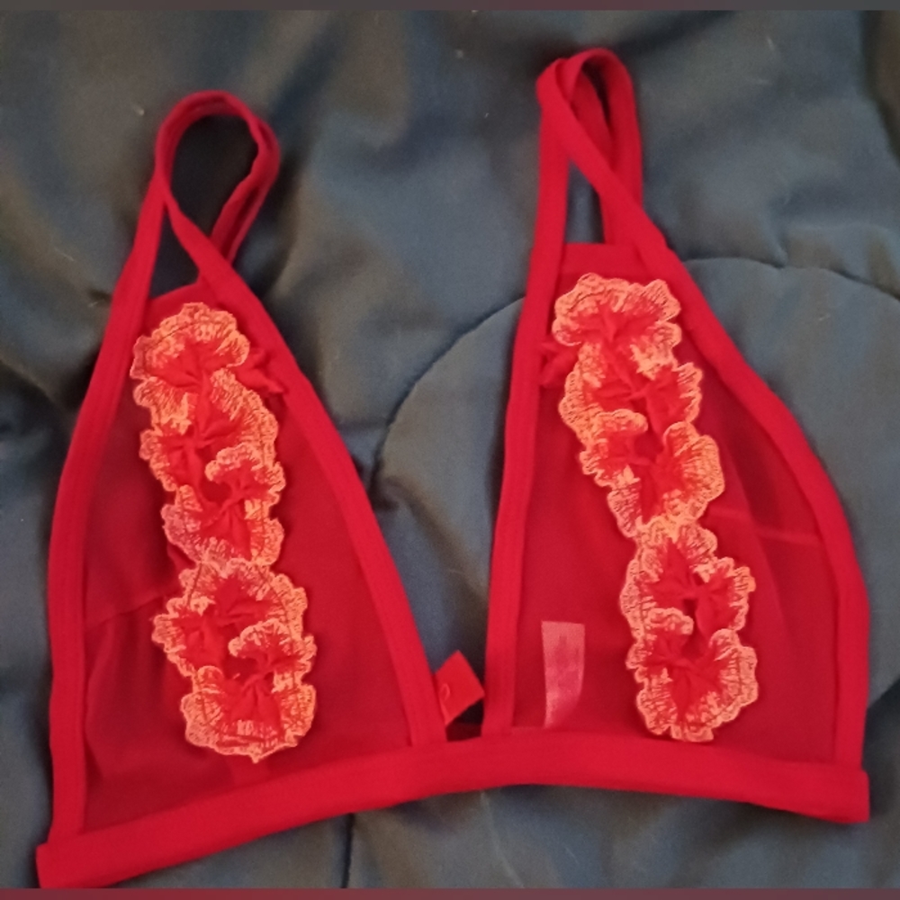 Sexy sheer bralette Sz S